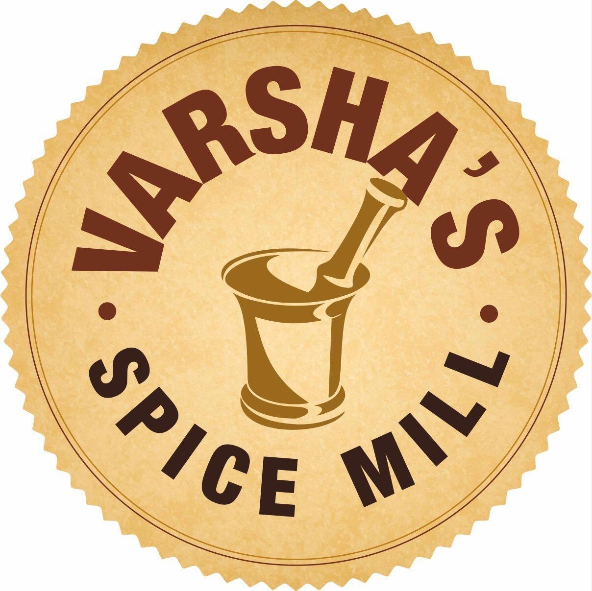 Varsha’s Spice Mill — original gold mortar and pestle logo